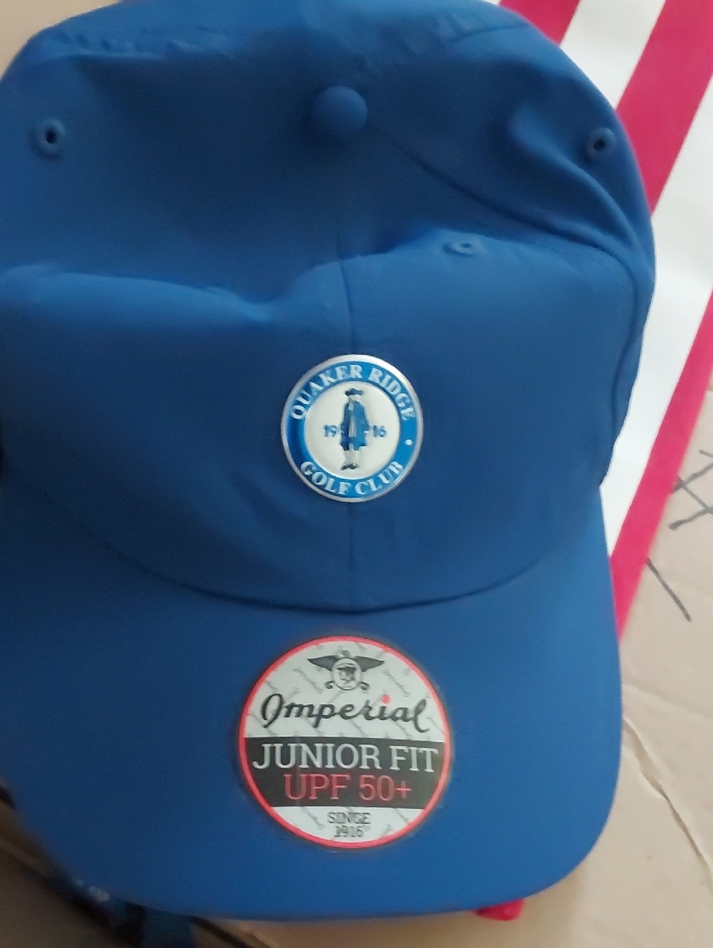 Imperial Junior Fit UPF 50+ Blue Kids Golf Cap